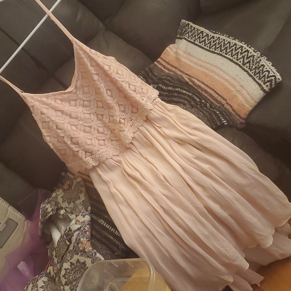 XXL SIZE 19 HIGH LOW DRESS BLUSH COLOR BEAUTIFUL NEVER WORN NO TAGS